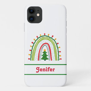 Case-Mate iPhone Case Noël personnalisé Arc-en-ciel rouge vert