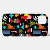 Coques Case-Mate iPhone Noël Pixel (Verso (horizontal))