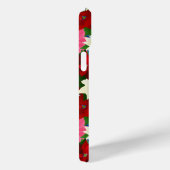 Coques Case-Mate iPhone Noël Poinsettia multicolore (Verso / Droite)