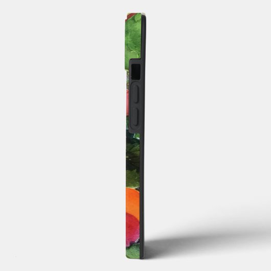 Coques Case-Mate iPhone Noel Poinsettia peinture aquarelle originale (Verso / Gauche)