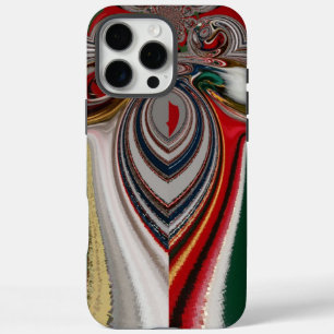 iPhone 16 Pro Max Case Noël Retro Texture Vintage Art Abstrait Imprimer