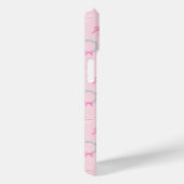 Coques Case-Mate iPhone Noël Rose Coquette Bow Motif Sans Couture (Verso / Droite)
