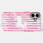Coques Case-Mate iPhone Noël rose et blanc Joie Reindeer (Verso (horizontal))