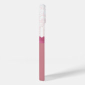 Coques Case-Mate iPhone Noel rose Parties scintillant Snowflake Ruban Diam (Verso / Droite)