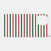 Coques Case-Mate iPhone Noël Rouge & Green Stripes Motif cadeau (Verso (horizontal))