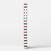 Coques Case-Mate iPhone Noël Rouge & Green Stripes Motif cadeau (Verso / Gauche)