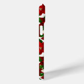 Coques Case-Mate iPhone Noël Rouge Poinsettia (Verso / Droite)