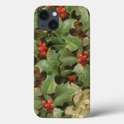 Coques Case-Mate iPhone Noël sainte art imprimer verdure d'hiver (Verso)