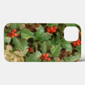 Coques Case-Mate iPhone Noël sainte art imprimer verdure d'hiver (Verso (horizontal))
