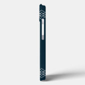 Coques Case-Mate iPhone Noël saison bleue flocon de neige (Verso / Gauche)
