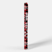 Coques Case-Mate iPhone Noël Snowflakes Buffalo Plaid Motif (Verso / Droite)
