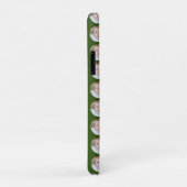 Coques Case-Mate iPhone Noël vert Anniversaire photo personnalisée (Dos/Droite)