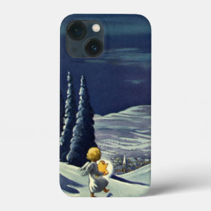 Etui iPhone Case-Mate Noël vintage, Ange de la Neige Marcher avec une ét