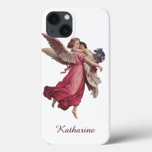 iPhone 13 Coque Noël vintage, Ange victorien Guardian
