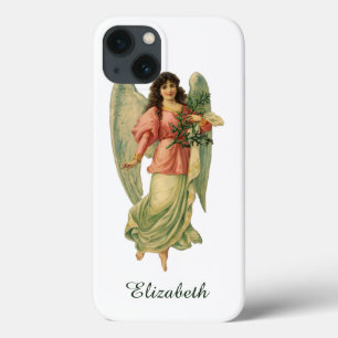 iPhone 13 Case Noël Vintage, Antique Ancien Ange Victorien