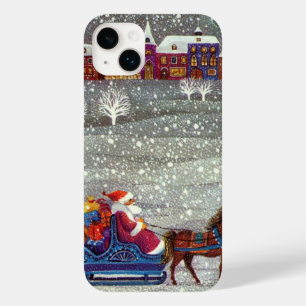 Coques Pour iPhone Noël Vintage, Cheval du Père Noël