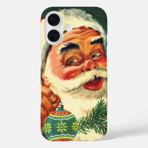 Coques iPhone 16 Noël Vintage, Jolly Retro 50's Père Noël