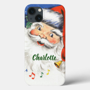 Case-Mate iPhone Case Noël Vintage, Jolly Santa Claus avec musique