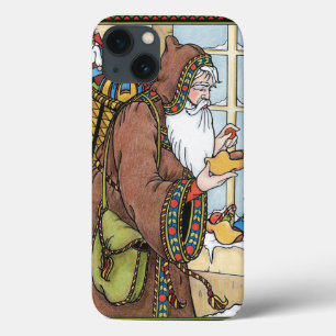 Etui iPhone Case-Mate Noël vintage, jouets de Père Noël sabots chaussure