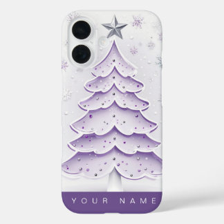 Coques iPhone 16 Noël Violet