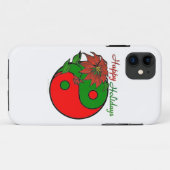 Coques Case-Mate iPhone Noël Yin Yang Poinsettia (Dos (Horizontal))