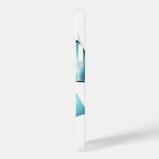 Coques Case-Mate iPhone Nœud Bleu Turquoise Élégant Mariage Réception de M (Verso / Gauche)