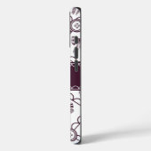 Coques Case-Mate iPhone Nœud bordeaux coquette (Verso / Gauche)