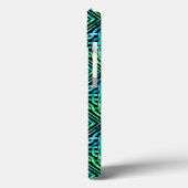 Coques Case-Mate iPhone Noeud celtique - Bleu diamant Vert (Verso / Gauche)