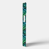 Coques Case-Mate iPhone Noeud celtique - Bleu diamant Vert (Verso / Droite)