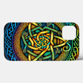 Coques Case-Mate iPhone Noeud celtique coloré (Verso (horizontal))