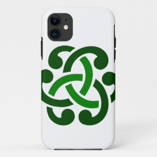 Coques Pour iPhone Nœud celtique vert foncé