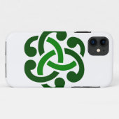 Coques Case-Mate iPhone Nœud celtique vert foncé (Dos (Horizontal))
