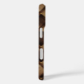 Coques Case-Mate iPhone Nœud coquette chic faux cuir monogramme (Verso / Droite)