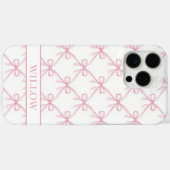 Coques Case-Mate iPhone Nœuds à l'aquarelle Coquette Rose (Verso (horizontal))