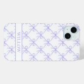 Coques Case-Mate iPhone Nœuds à l'aquarelle Coquette Violette (Verso (horizontal))