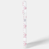 Coques Case-Mate iPhone Nœuds à l'aquarelle Rose Coquette (Verso / Gauche)
