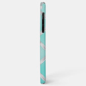 Coques Case-Mate iPhone Nœuds Blancs Bleu Turquoise de Robe de Robin (Dos/Gauche)