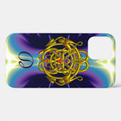 COQUES Case-Mate iPhone NOEUDS CELTIQUES D'OR AVEC MONOGRAMME DE DRAGONS D (Verso (horizontal))