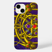 COQUES Case-Mate iPhone NOEUDS CELTIQUES D'OR, DRAGONS DOUCES, PIERRES DE  (Verso)