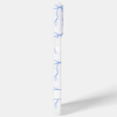 Coques Case-Mate iPhone Nœuds Coquette Bleus Monogrammés (Verso / Droite)