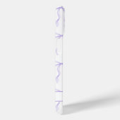 Coques Case-Mate iPhone Nœuds Coquette Violets Monogrammés (Verso / Droite)