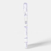 Coques Case-Mate iPhone Nœuds Coquette Violets Monogrammés (Verso / Gauche)