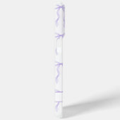 Coques Case-Mate iPhone Nœuds Coquette Violets Monogrammés (Verso / Droite)