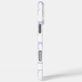 Coques Case-Mate iPhone Nœuds Coquette Violets Monogrammés (Verso / Droite)
