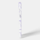 Coques Case-Mate iPhone Nœuds Coquette Violets Monogrammés (Verso / Gauche)