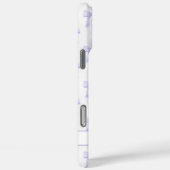 Coques Case-Mate iPhone Nœuds Coquette Violets Monogrammes Rayés (Verso / Droite)