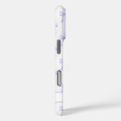 Coques Case-Mate iPhone Nœuds Coquette Violets Monogrammes Rayés (Verso / Droite)