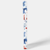 Coques Case-Mate iPhone Nœuds Coquettes Patriotiques Monogrammés (Verso / Gauche)