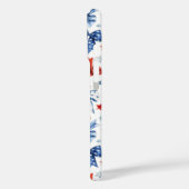 Coques Case-Mate iPhone Nœuds de Coquette Patriotique Monogrammés (Verso / Gauche)