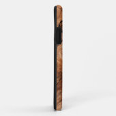 Coques Case-Mate iPhone Noeuds en bois monogrammes (Dos/Droite)